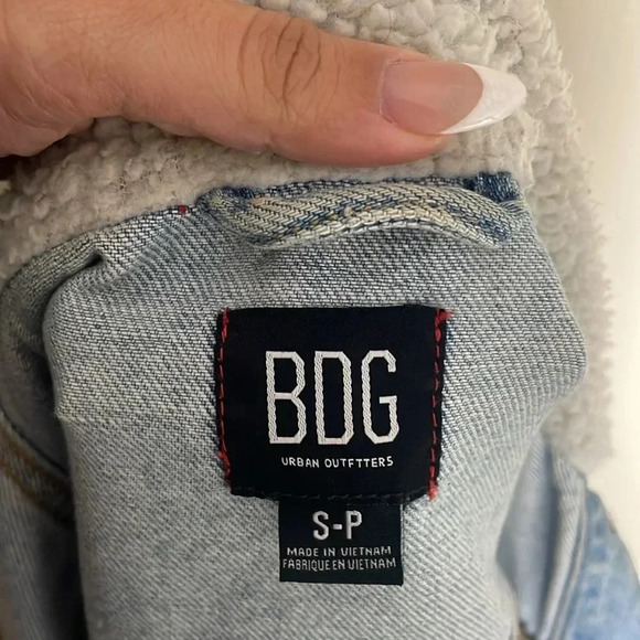 BDG Urban‎ Outfitters Denim Sherpa Jacket - Picture 9 of 9
